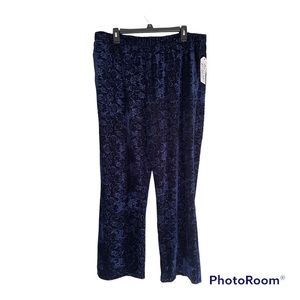 Marc New York Navy Blue Velvet Pants
